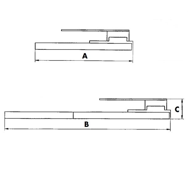 Lippert Side Mount Sliding TV Bracket - Right Hand