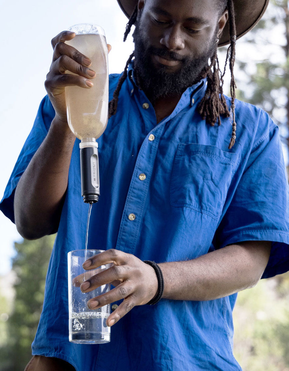 Bouteille souple LifeStraw Peak Series 650 ml - Bleu montagne