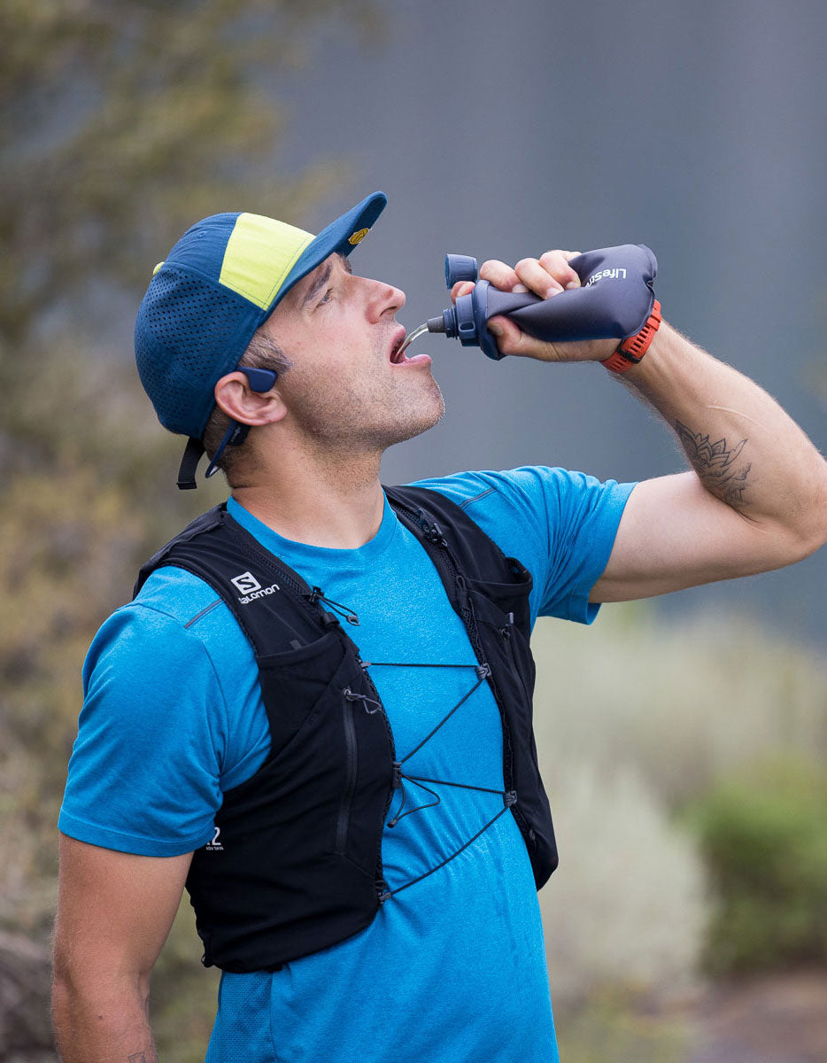 Bouteille souple LifeStraw Peak Series 650 ml - Bleu montagne