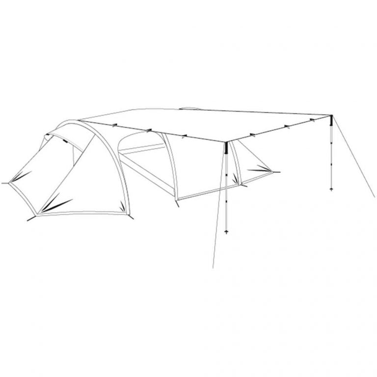 Robens Route Tarp 3 x3 m - Red