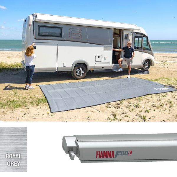 Auvent Fiamma F80L 600 Titane - Gris Royal