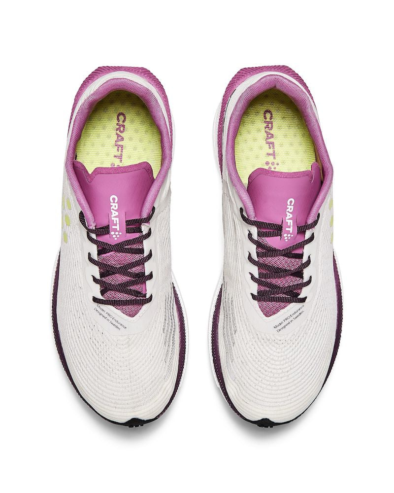 Craft Womens Pro ENDUR Distance Trainers - WHITE/CAMELI