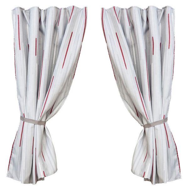 Rideaux Fiamma Gris Fumé (Paquet de 6)