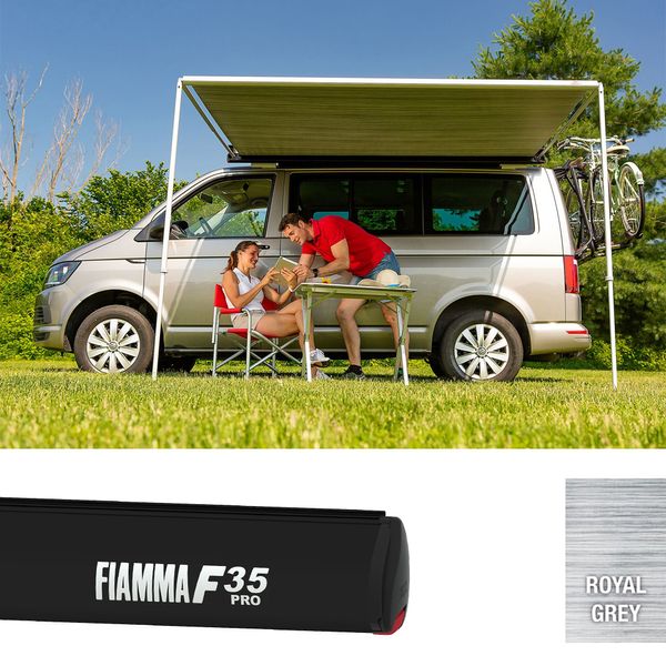 Fiamma F35pro 180 Noir Profond - Gris Royal