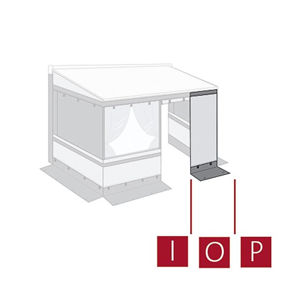 Panneau avant d'éclairage de pièce d'intimité Fiamma 75 (08766C01-)