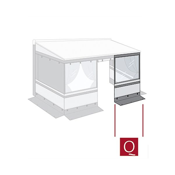 Panneau avant d'éclairage de pièce d'intimité Fiamma 125 (08766E01-)