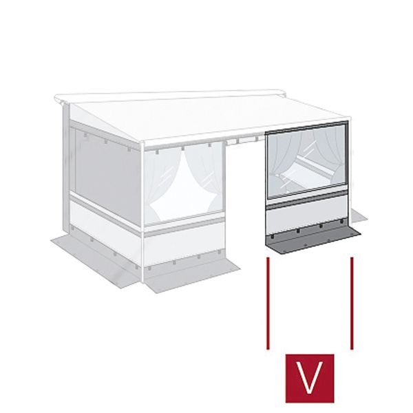 Panneau avant d'éclairage de pièce d'intimité Fiamma 190 (08766G01-)