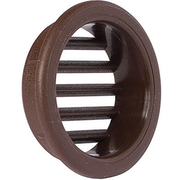 Grille d'aération ronde 32 mm marron