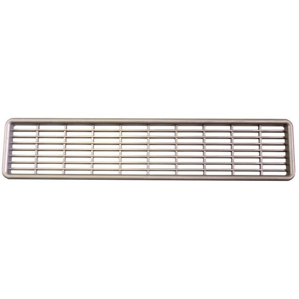 Silberne Entlüftung 255 x 55 mm
