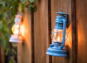 Feuerhand Baby Special 276 Hurricane Lantern - Pastel Blue
