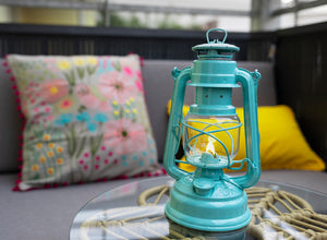 Feuerhand Baby Special 276 Hurricane Lantern - Light Green