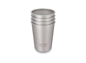 Klean Kanteen Steel Cup 296ml - 4 Pack - Brushed Stainless