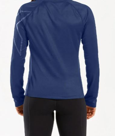 2XU Womens BSR Active L/S Tee - Navy