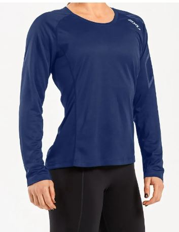 2XU Womens BSR Active L/S Tee - Navy