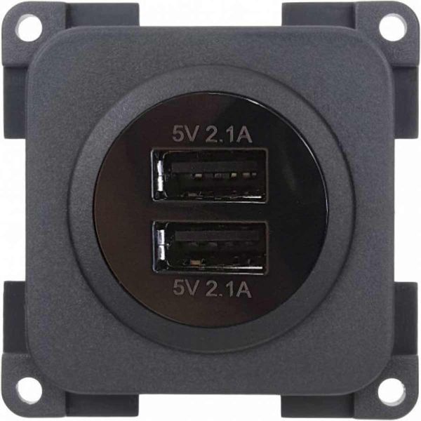 Double USB dans CBE (2 x 2,1 A)