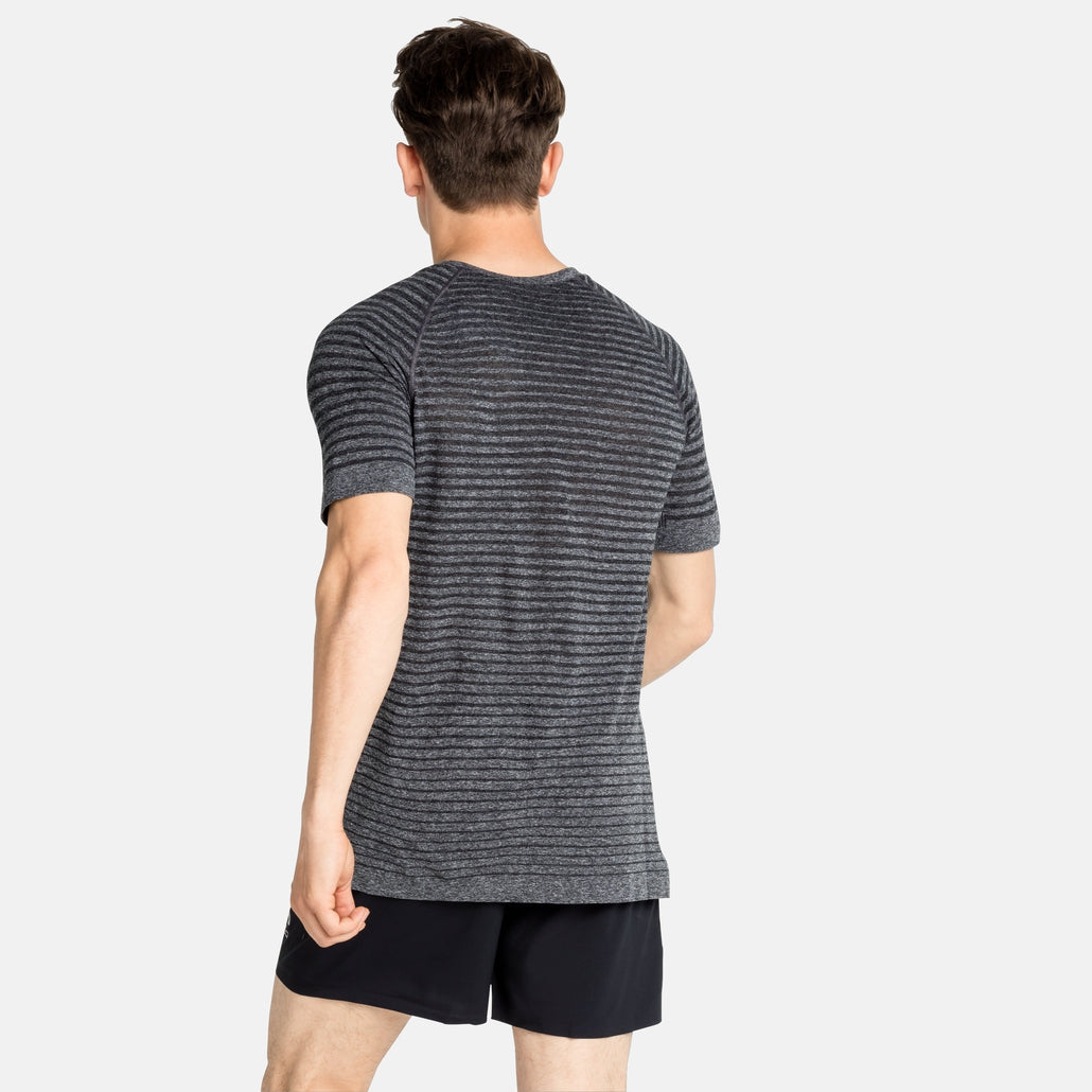 Odlo Herren ESSENTIAL SEAMLESS T-Shirt – Grau Melange