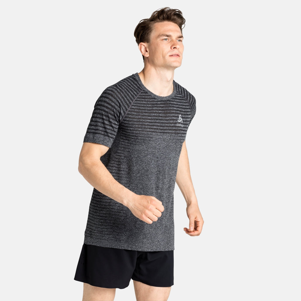 Odlo Men's ESSENTIAL SEAMLESS T-Shirt - Grey Melange