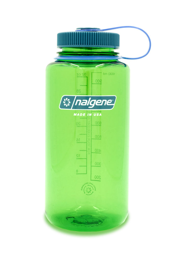NALGENE 32oz / 1 Litre Wide Mouth Tritan Sustain - PARROT GREEN