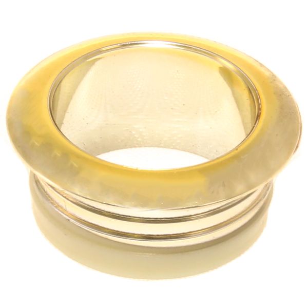 Mini-Rosette, bündiger Einbau, poliertes Messing