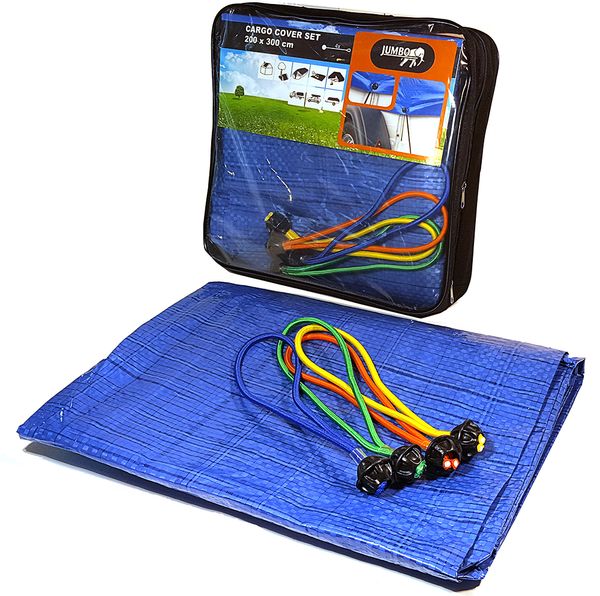 Cache-bagages avec cordons 2 m x 3 m