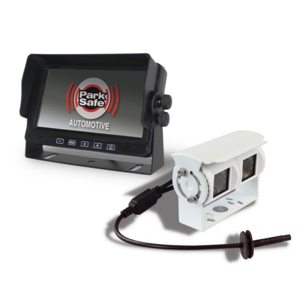 Kit de caméra de recul double blanc avec moniteur 5"