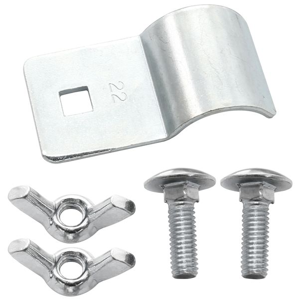 Butterfly Pole End Clamp 25-28mm