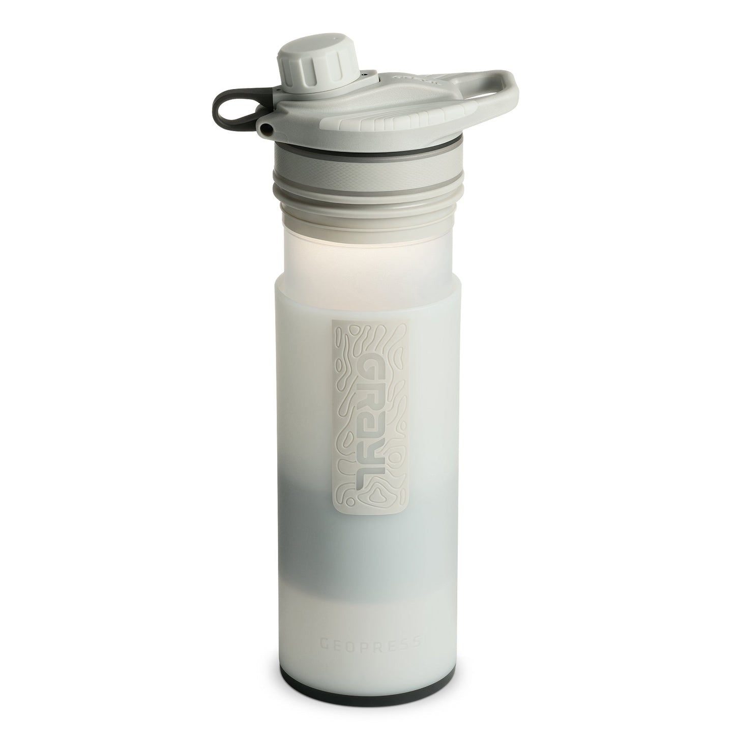 Bouteille purificateur d'eau GRAYL Geopress - Édition secrète - Blanc de pointe