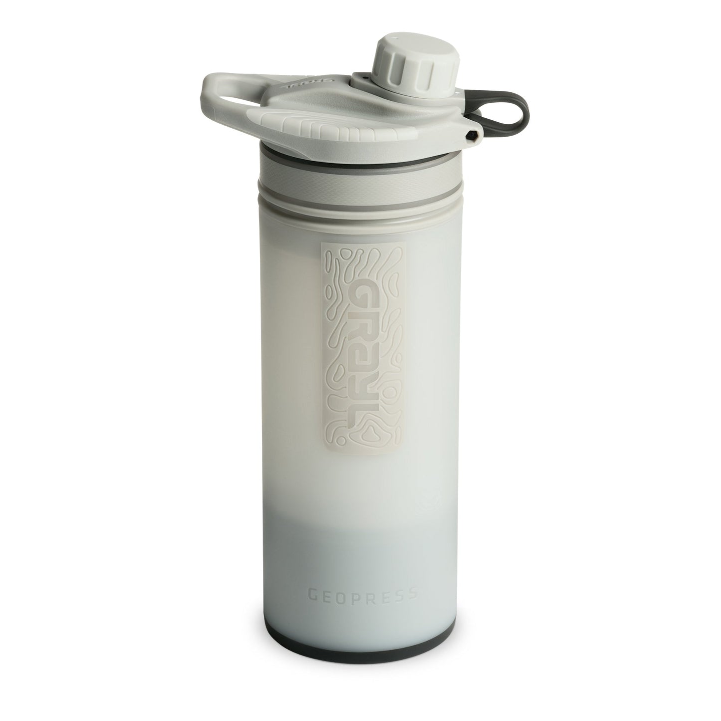 Bouteille purificateur d'eau GRAYL Geopress - Édition secrète - Blanc de pointe