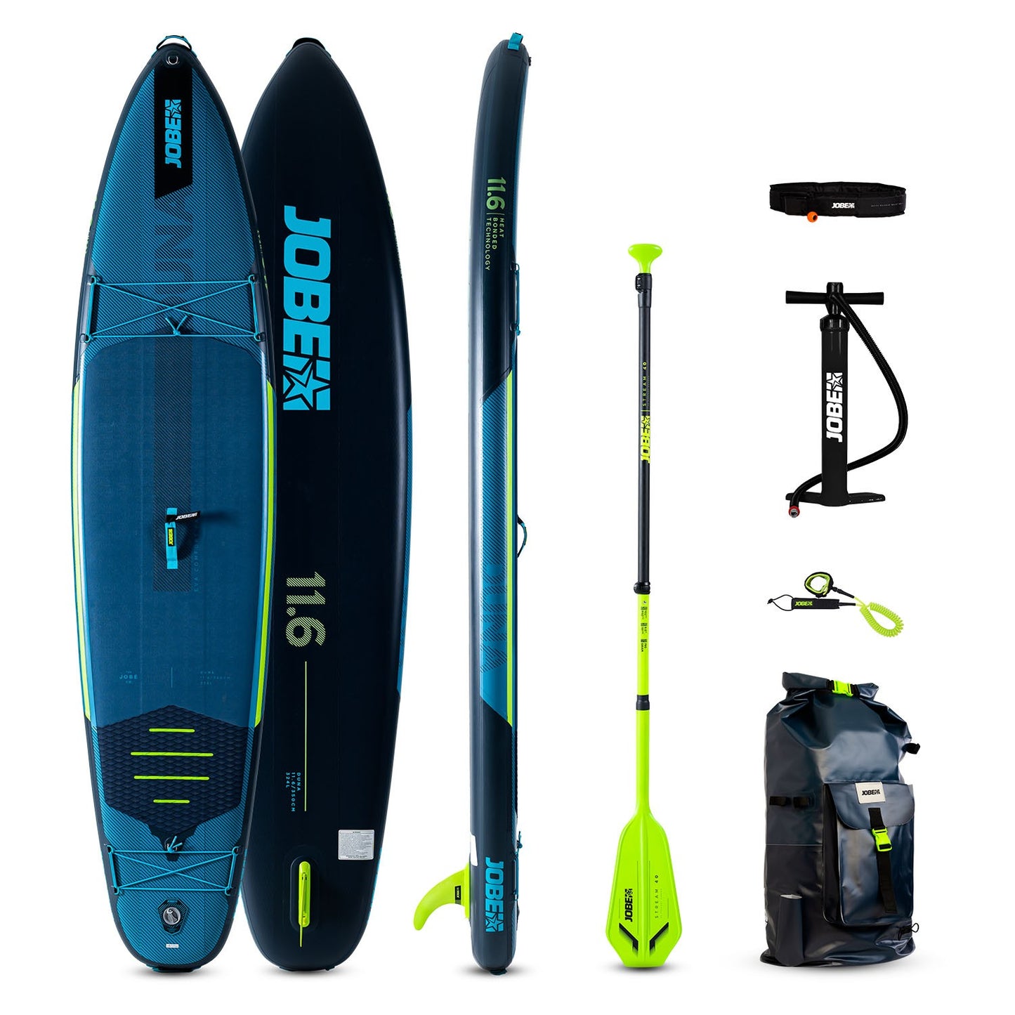 Jobe Duna 11.6 Paddle Board Gonflable Package Acier Bleu