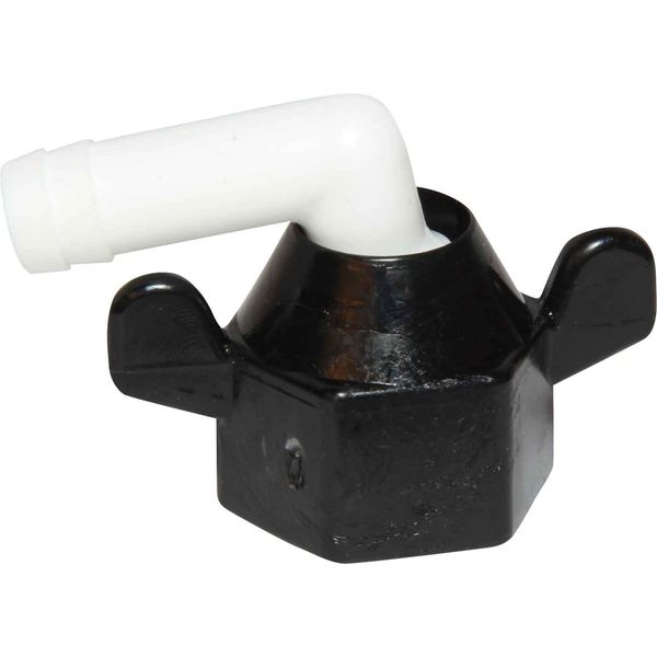 SHURflo 90-Grad-Flügelmutter, passend für 1/2 Zoll NPT-Innengewinde auf 10 mm ID-Schlauch