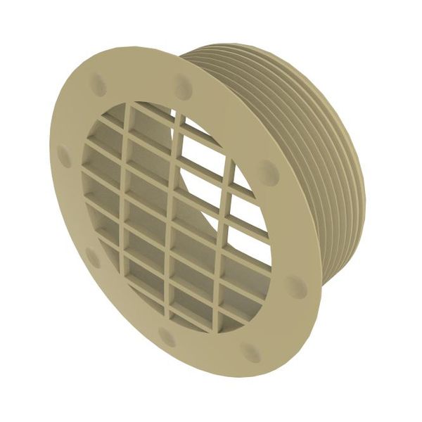 Raccord De Conduit Whale 65mm Évent Fixe Beige