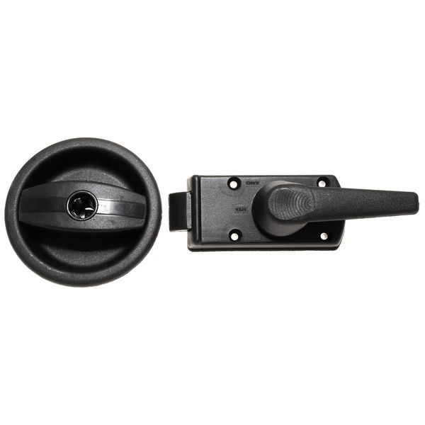 Poignée tournante Europa avec verrouillage à levier, main droite