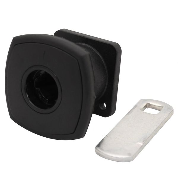 Serrure à Poussoir Carrée Zadi Noir