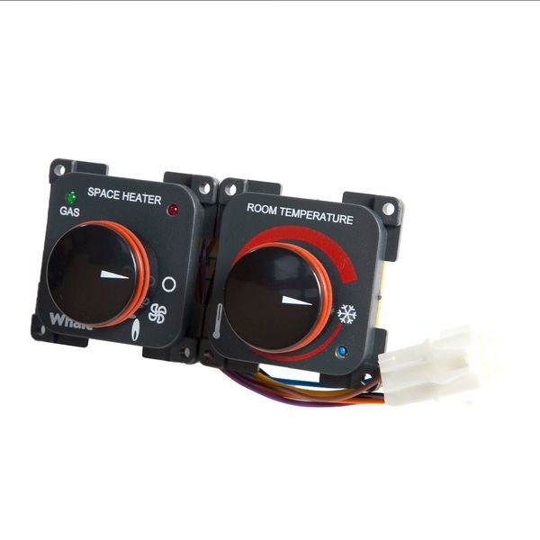 Panneau de commande Whale pour chauffage au gaz uniquement, noir