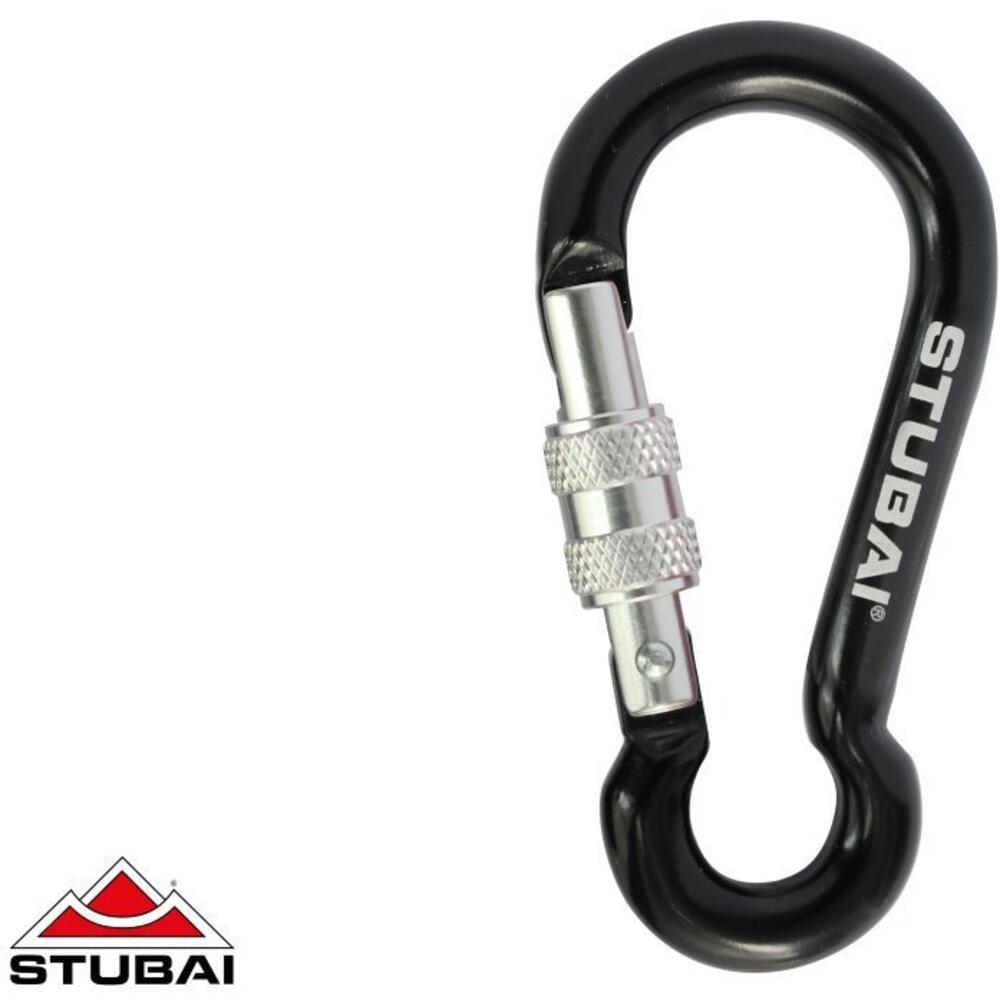 Stubai Dwarf Mini-Karabiner – Screwgate – BLACK