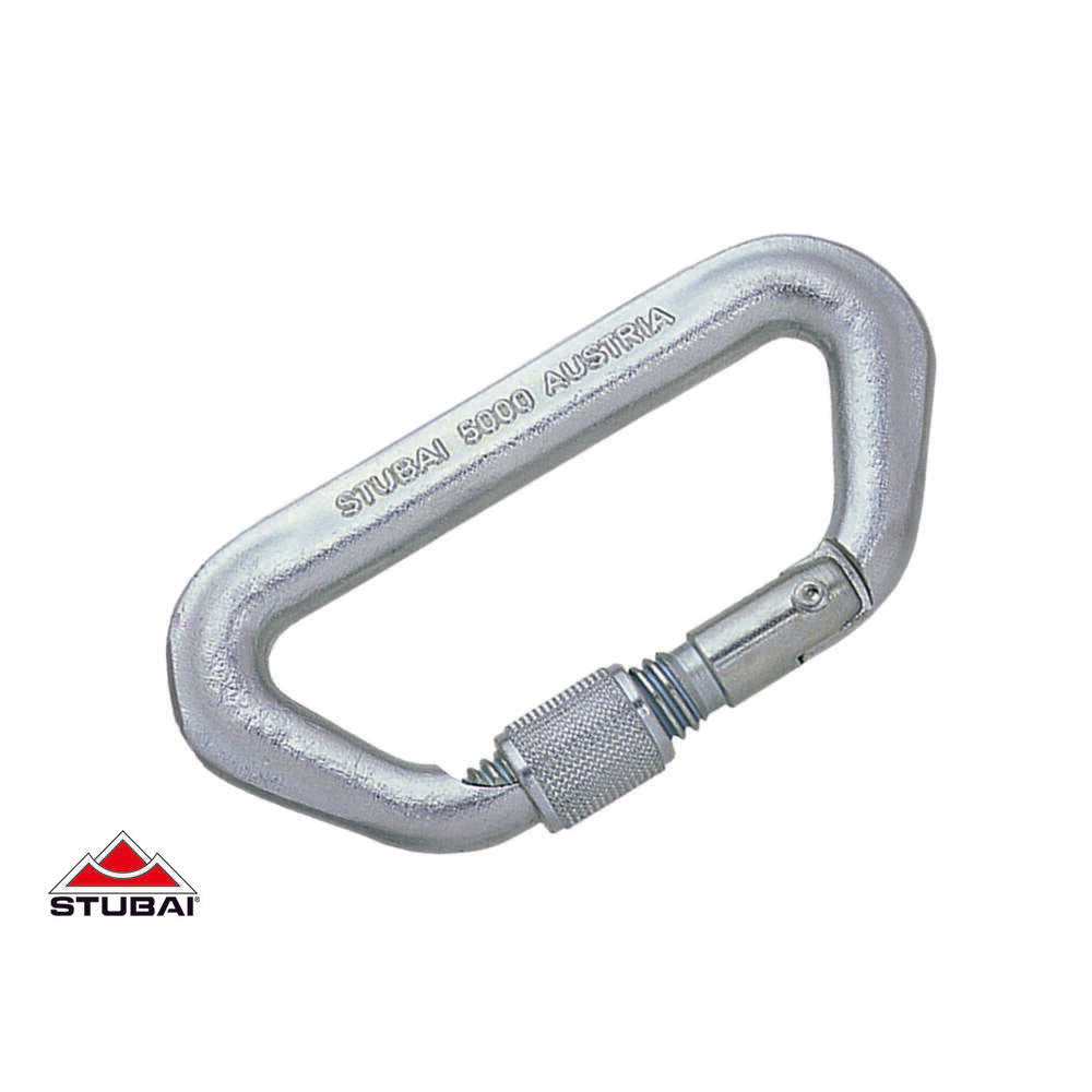 Stubai Super 5000 Stahlkarabiner, geschmiedet, verzinkt