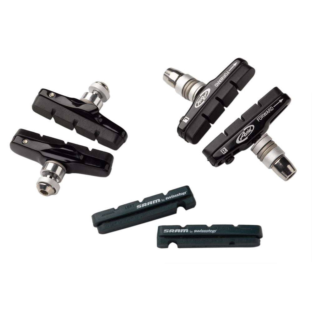 AVID SHORTY ULTIMATE (ROAD) CROSS BRAKE PAD & CARTRIDGE HOLDER (1 SET)