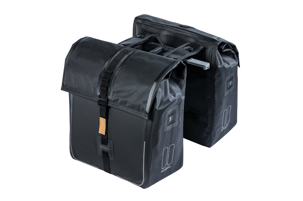 Basil BASIL URBAN DRY DOUBLE BAG MIK BLACK