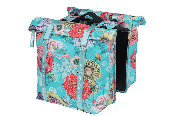 Basil Bloom Field dble panier MIK 28-35L sky blu