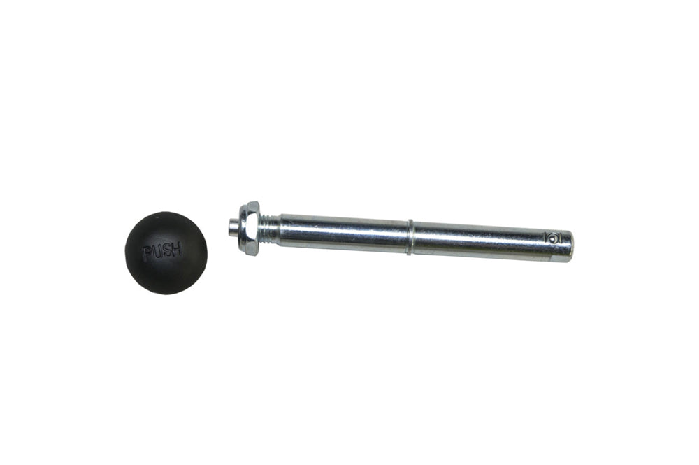 Burley AXLE, W/NUT & DUST CAP FOR PUSH BUTTON WHEEL