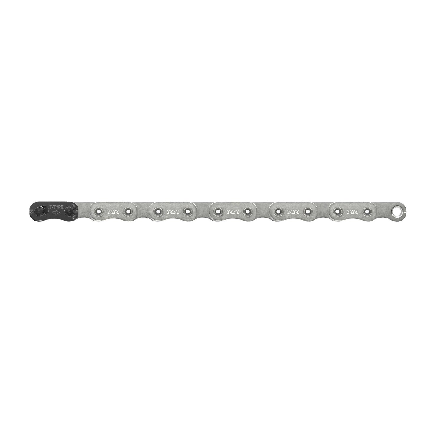 CHAÎNE SRAM XX T-TYPE EAGLE ARGENT HOLLOWPIN 126 MAILLONS AVEC POWERLOCK T-TYPE PVD 12 VITESSES 1PC