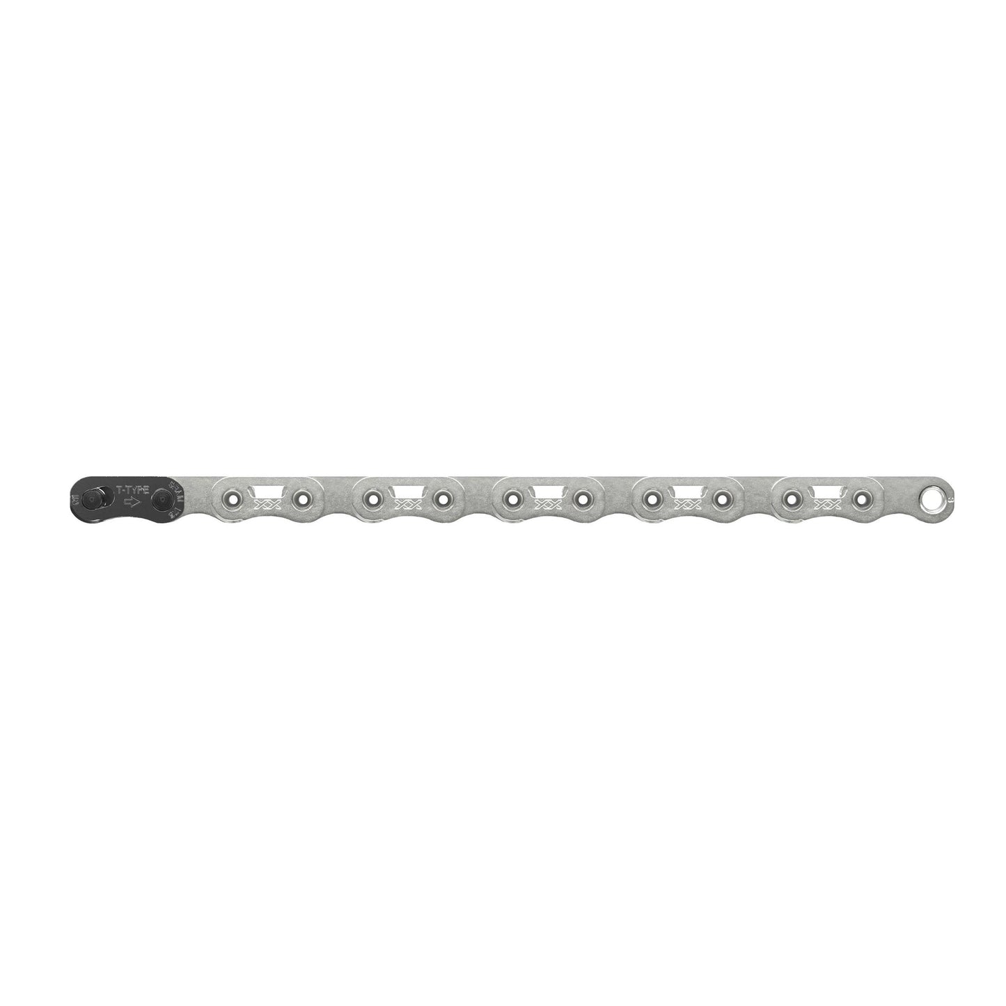 SRAM-KETTE XXSL T-TYPE EAGLE SILVER HOLLOWPIN 126 LINKS MIT POWERLOCK T-TYPE PVD 12 GANG 1 STÜCK