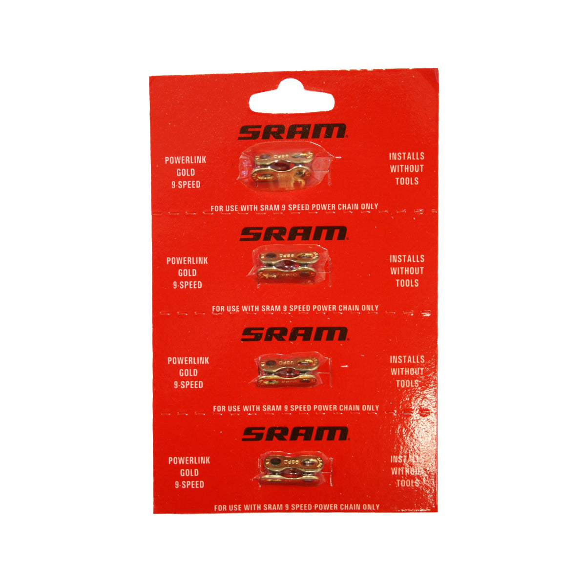 SRAM POWERLINK OR 9 VITESSES (4PCS)