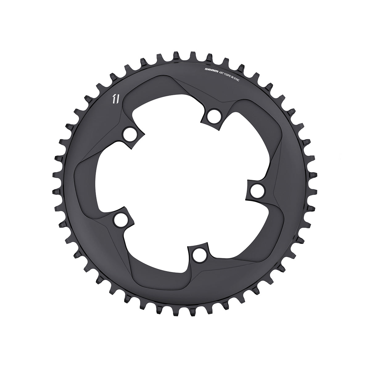 ANNEAU DE CHAÎNE SRAM X-SYNC 52T 11 VITESSES 130 ALUN GRIS ARGON BB30 OU GXP (FORCE1)