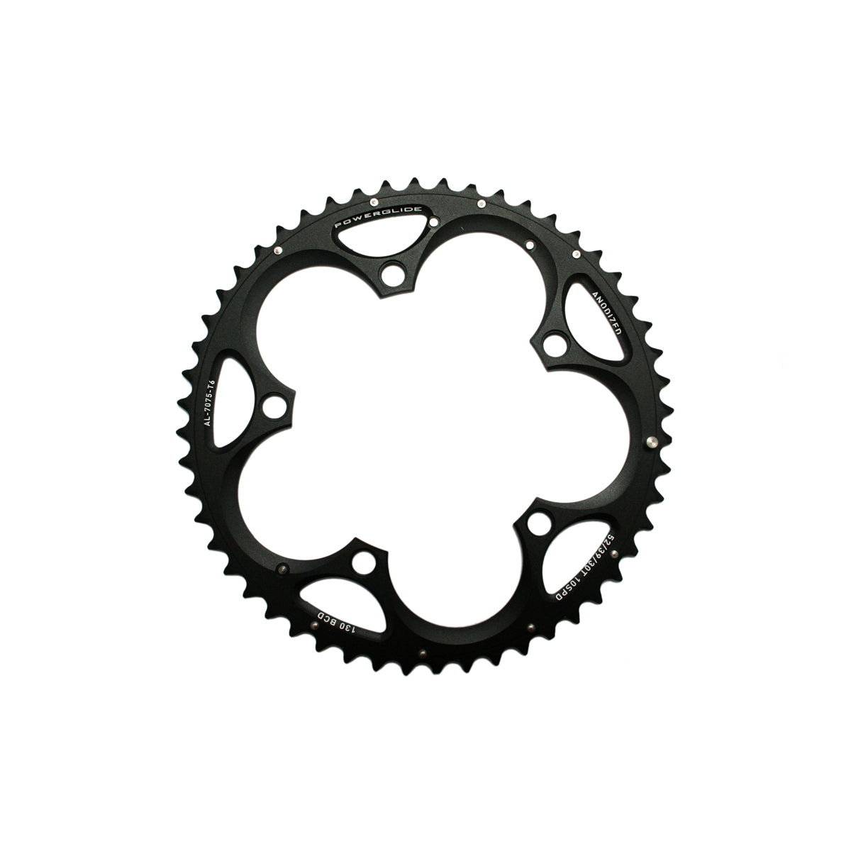 SRAM ERSATZKETTENRING ROAD 53T 130 V4 ALUMINIUM 4MM SCHWARZ