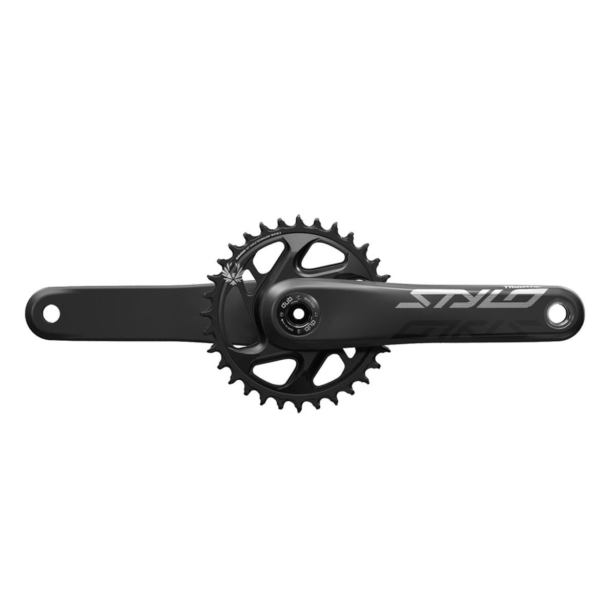 TRUVATIV CRANK STYLO CARBON EAGLE DUB 12S 175 W DIRECT MOUNT32T X-SYNC 2 CHAINRING BLACK (DUB CUPS/BEARINGS NOT INCLUDED)