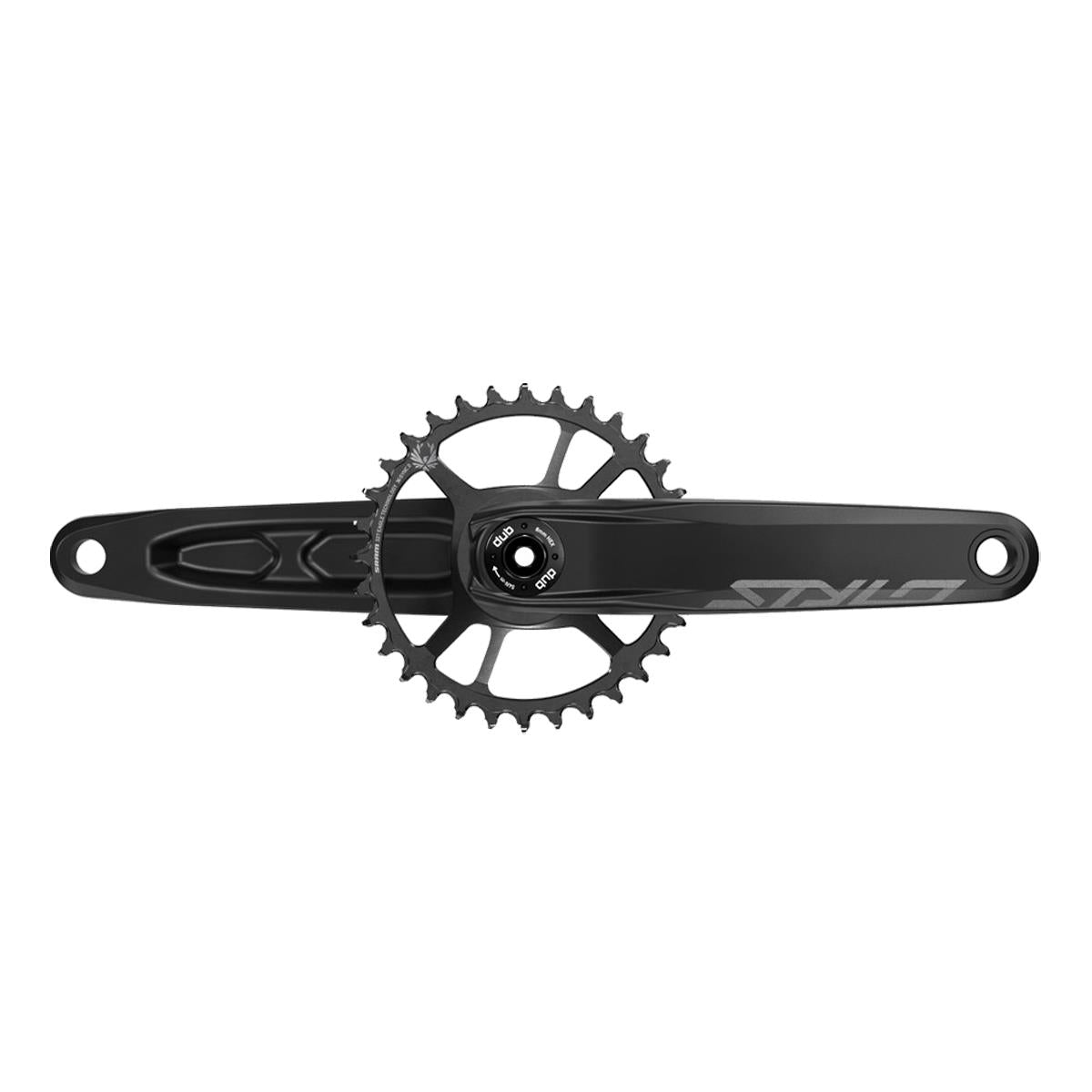 TRUVATIV CRANK STYLO 6K ALUMINUM EAGLE BOOST 148 DUB 12S 170W DIRECT MOUNT 32T X-SYNC 2 CHAINRING BLACK (DUB CUPS/BEARINGS NOT INCLUDED)