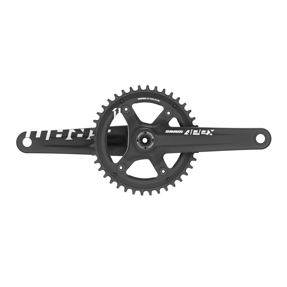 CRANK APEX 1 GX BLACK W 42T X-SYNC CHAINRING (GXPCUPS NOT INCLUDED)