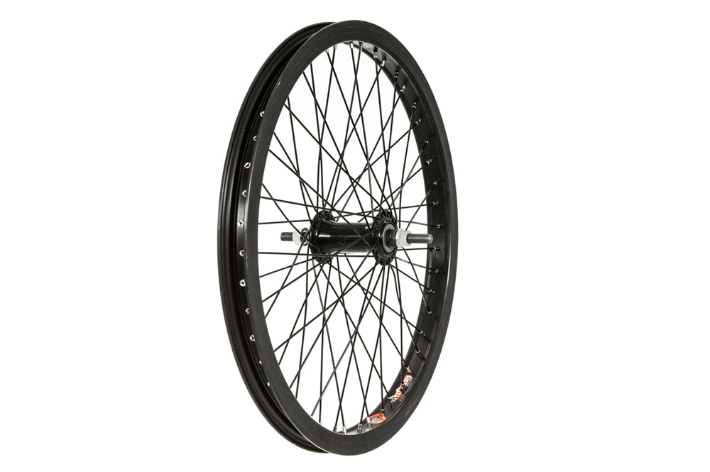 Raleigh  Front BMX Wheel, 48 Spoke, 3/8   axle.  Black