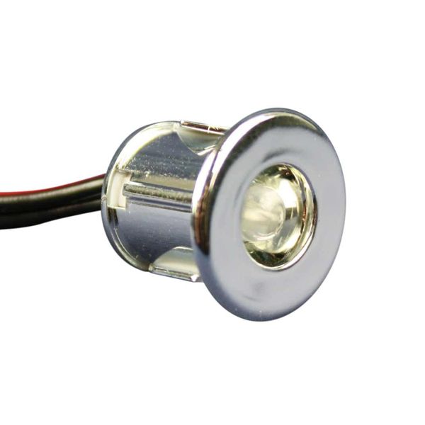 Mini-Einbau-Downlight 18 mm (12 V / 0,21 W / blaues Licht / IP20)